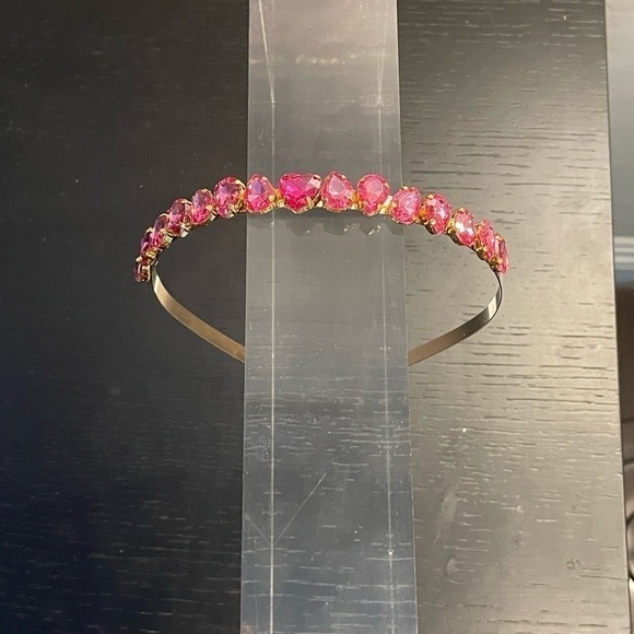pink Heart Rhinestone Headband. - Picture 11 of 16